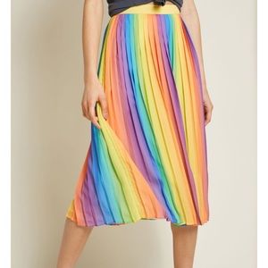 Mod cloth rainbow midi skirt